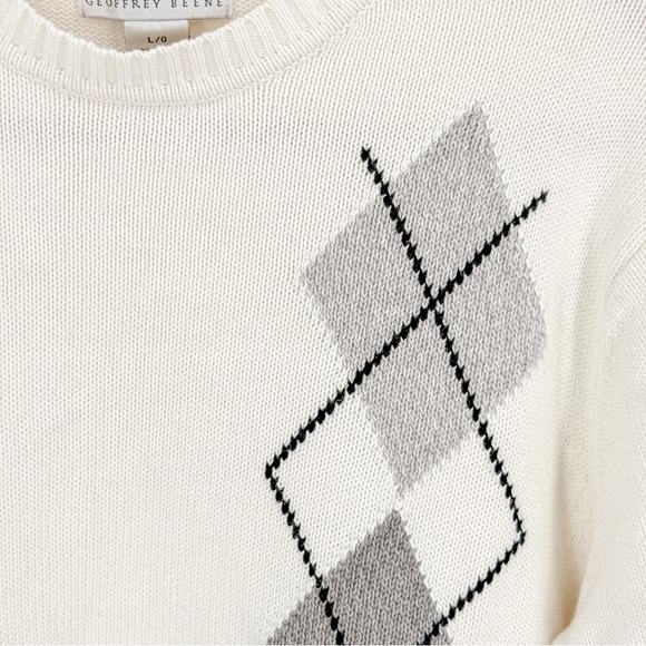Geoffrey Beene Cream Knit Sweater - Picture 3 of 5